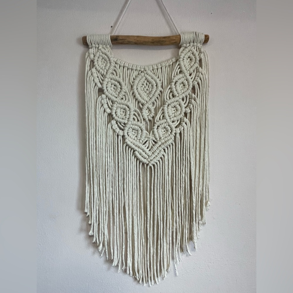 Handmade Cream Macramé Wall Hanging